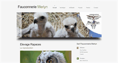 Desktop Screenshot of fauconnerie-merlyn.fr
