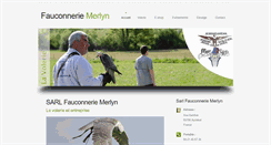 Desktop Screenshot of fauconnerie-merlyn.com